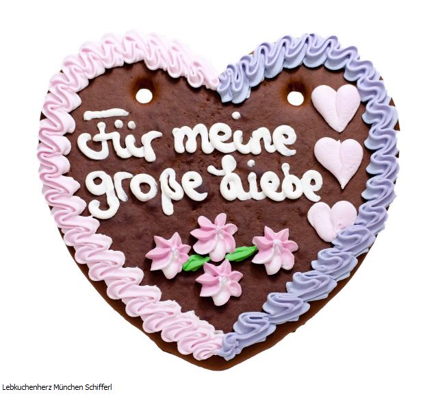 Lebkuchenherzen Spruch exklusiv 22 x 23 cm