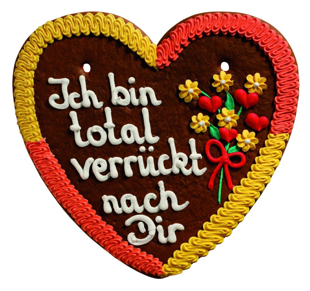 Lebkuchenherzen Spruch 50 x 48 cm