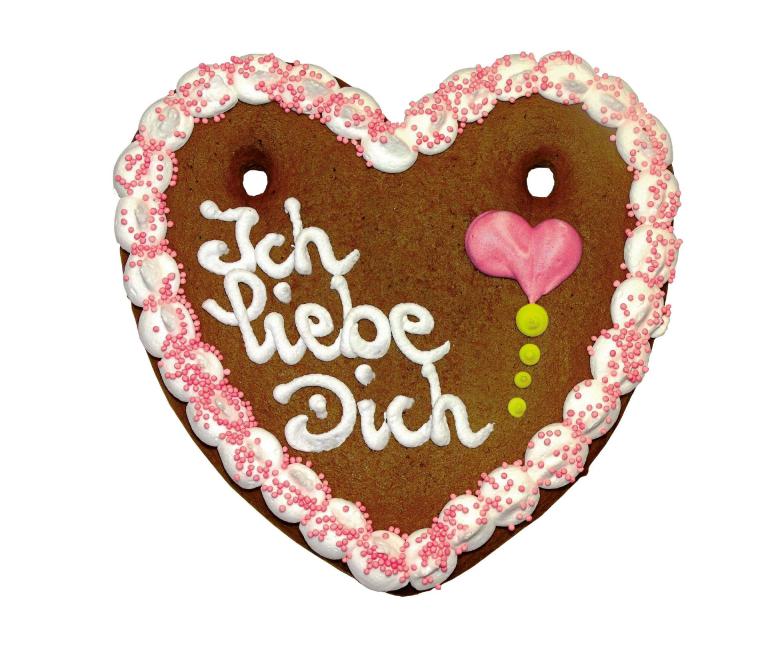 Lebkuchenherzen  Ich liebe Dich 13 x 15 cm