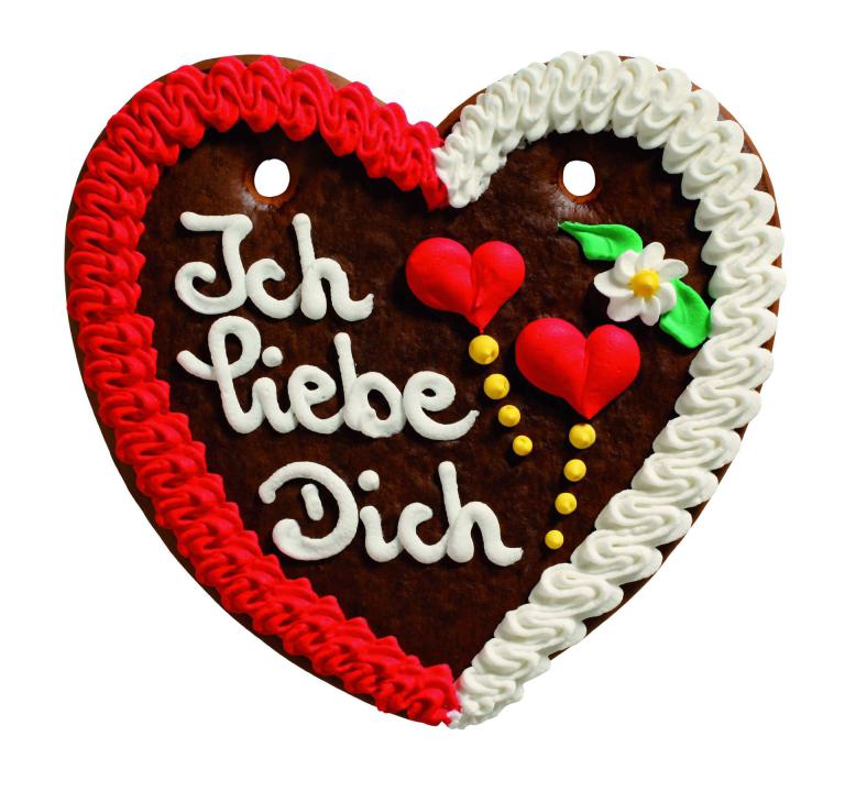 Lebkuchenherzen Ich liebe Dich 22 x 23 cm