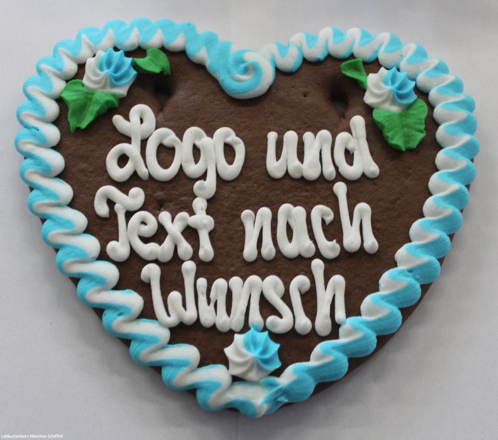 Lebkuchenherz nach Wunsch